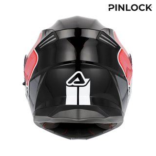 CASCO MODULAR ACERBIS BLANCO ROJO SEREL
