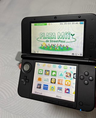 Nintendo 3DS XL Azul y Negra + Juegos