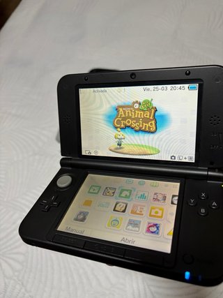 Nintendo 3DS XL Azul y Negra + Juegos