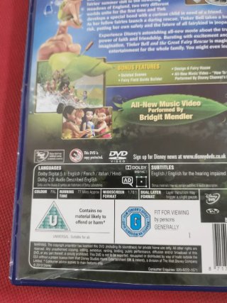 DVD TinkerBell and the great fairy rescue