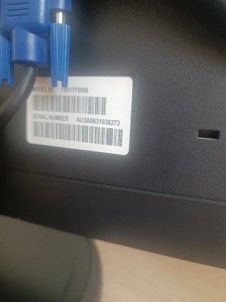 Pantalla Monitor Philips 190V Negro