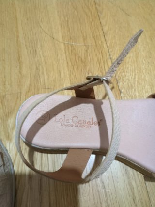 Sandalias Lola Canales Beige/Rosa Mujer/Niña