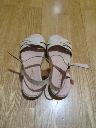 Sandalias Lola Canales Beige/Rosa Mujer/Niña