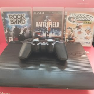 Consola PS3 Super Slim 500Gb + mando + juegos