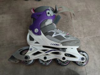 Patines en línea Oxelo morados y grises