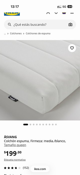 Cama 140x200cm + Colchón | Ikea