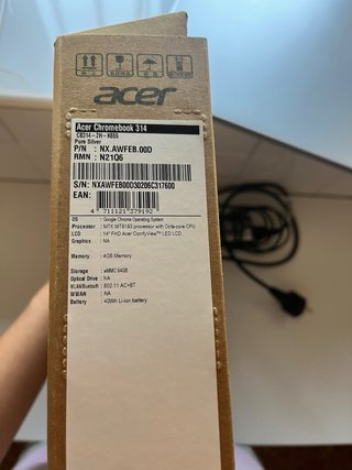 Acer Chromebook 314 Argento