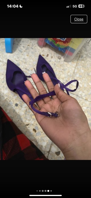 Zapatos de tacón Zara morados