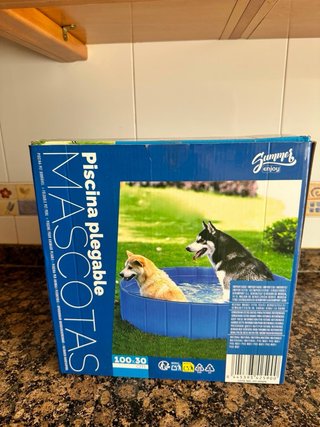 Piscina plegable para mascotas 100x30cm