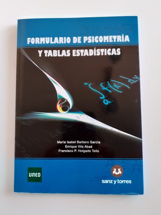 Libro Psicometría UNED (manual + formulario)