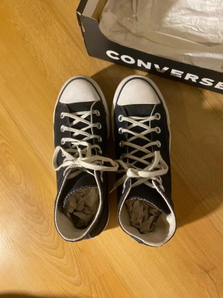 Converse negras plataforma
