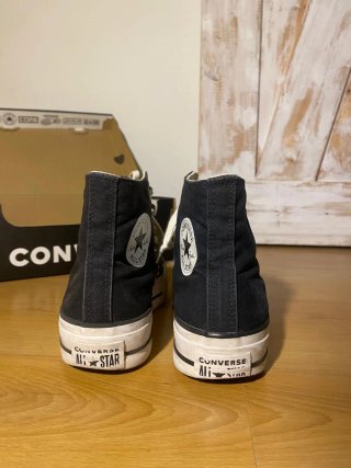 Converse negras plataforma