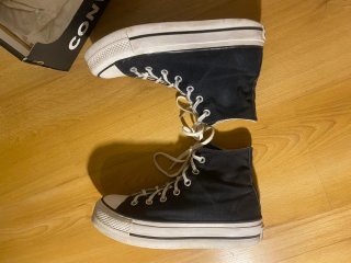 Converse negras plataforma