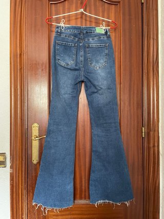 Jeans campana azul