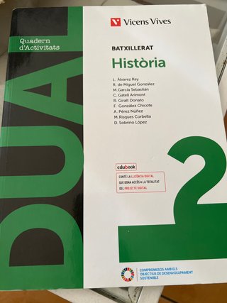 Història, 2 Batxillerat i quadern activitats