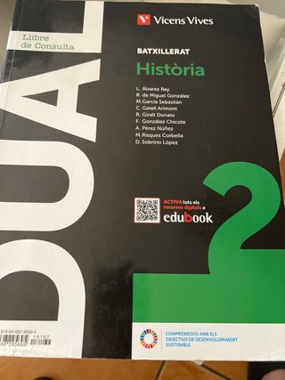 Història, 2 Batxillerat i quadern activitats