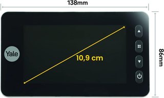 Mirilla electrónica digital para puertas Yale
