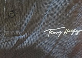 Polo Tommy Hilfiger Azul Marino Manga Corta