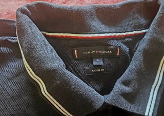 Polo Tommy Hilfiger Azul Marino Manga Corta