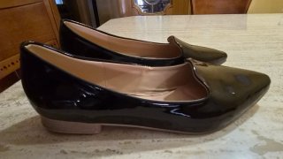 Zapatos Ballerinas charol negros talla 38