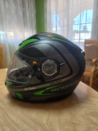 Casco Scorpion Negro y Verde