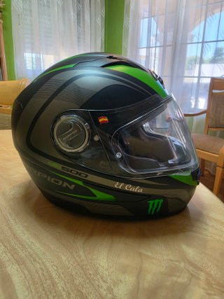 Casco Scorpion Negro y Verde