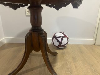 Mesa redonda madera estilo clásico inglés