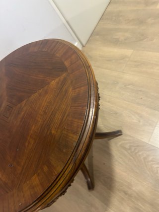 Mesa redonda madera estilo clásico inglés