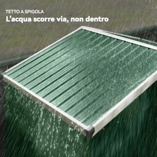 Casetta da Giardino in Acciaio 1.1m² con Porta Sco