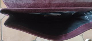 Borsa clutch vintage vera pelle made Italy