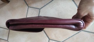 Borsa clutch vintage vera pelle made Italy
