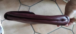 Borsa clutch vintage vera pelle made Italy