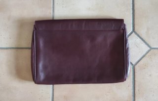 Borsa clutch vintage vera pelle made Italy