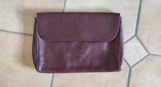 Borsa clutch vintage vera pelle made Italy