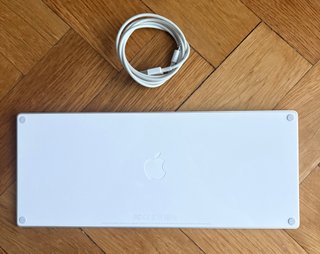 Teclado Apple Portugués QWERTY Plata
