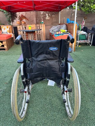 Silla de ruedas Invacare + Muletas