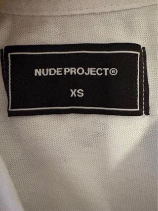 Camiseta Nude Project Blanca Talla XS SOLO ENVIOS