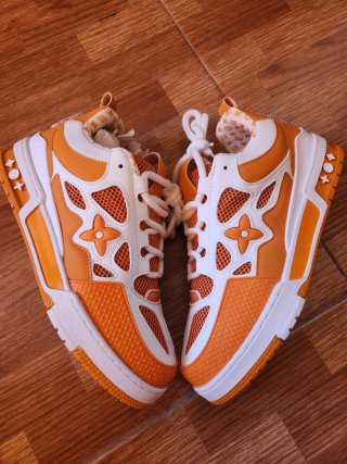Zapatillas Louis Vuitton Naranja y Blanco