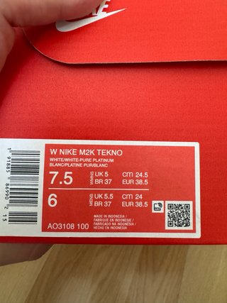 Zapatillas Nike Mujer Talla 38.5