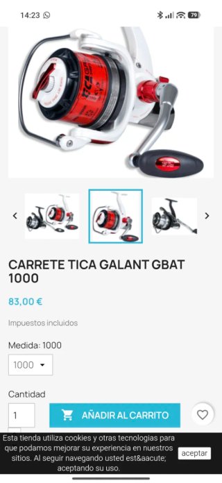 Carretes Tica Galant GBAT 1000 surfcasting