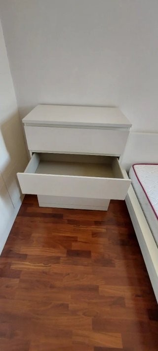 Cajonera IKEA MALM Blanca 4 Cajones