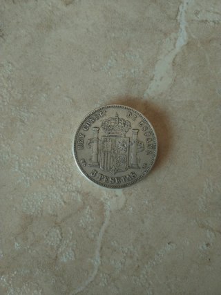 2 Monedas 5 Pesetas Alfonso XIII 1890 1892