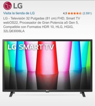TV LG Smart 32LQ63 HD