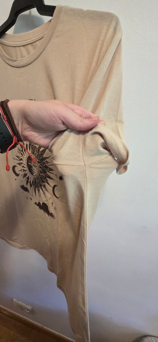 Camiseta Beige Boho Sol y Luna Talla XL