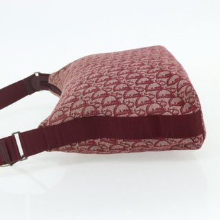 Christian Dior Trotter Canvas Shoulder Bag Red