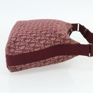Christian Dior Trotter Canvas Shoulder Bag Red