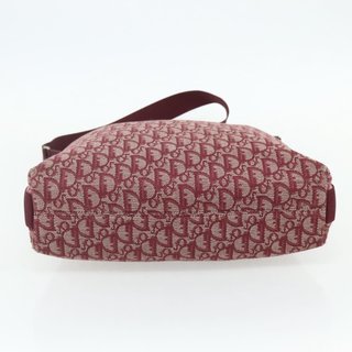 Christian Dior Trotter Canvas Shoulder Bag Red