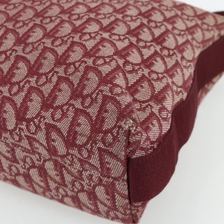 Christian Dior Trotter Canvas Shoulder Bag Red