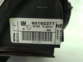 Faro izquierdo opel 23037434 93192377 vectra c gts