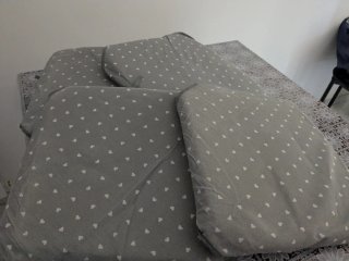 Cuscini per sedia con cuoricini